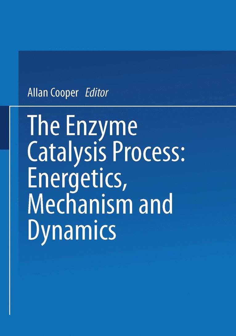 A. Cooper - Enzyme Catalysis Process, Häftad