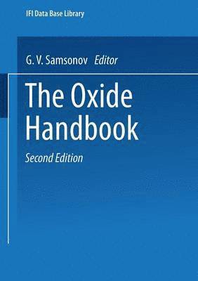 G. Samsonov - Oxide Handbook, Häftad
