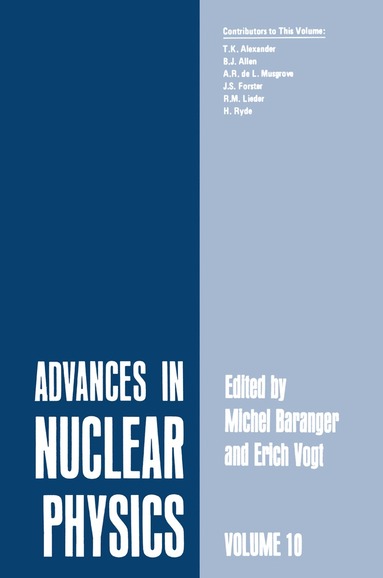 bokomslag Advances in Nuclear Physics