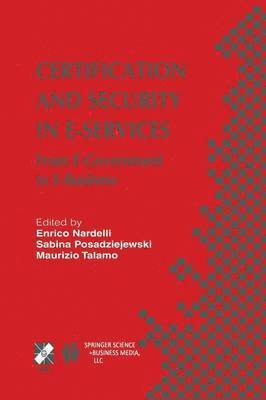 bokomslag Certification and Security in E-Services
