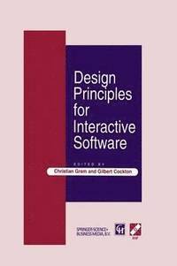 bokomslag Design Principles for Interactive Software