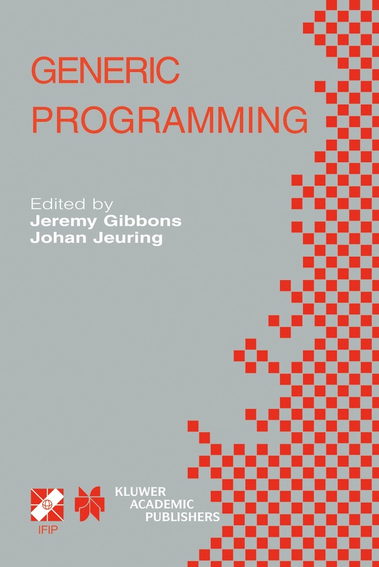 Jeremy Gibbons, Johan Jeuring - Generic Programming, Häftad