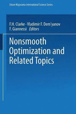 bokomslag Nonsmooth Optimization and Related Topics