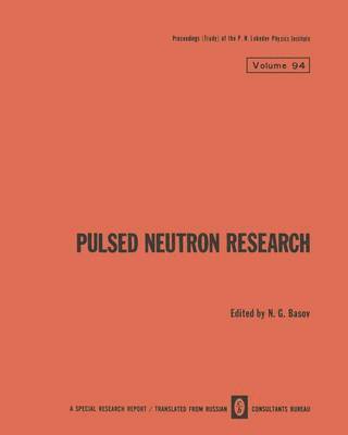 Pulsed Neutron Research / Impulsnye Neitronnye Issledovaniya /  H  1