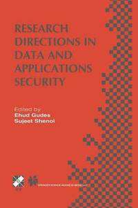 bokomslag Research Directions in Data and Applications Security