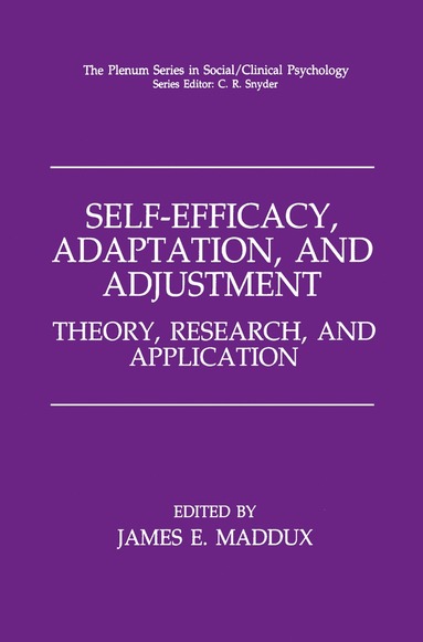 bokomslag Self-Efficacy, Adaptation, and Adjustment