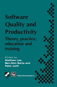 bokomslag Software Quality and Productivity