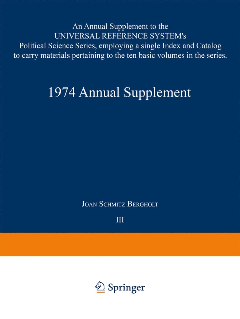 1974 Annual Supplement