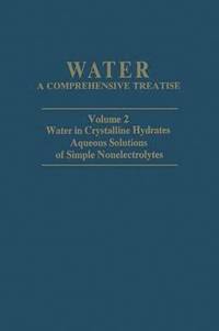 bokomslag Water in Crystalline Hydrates Aqueous Solutions of Simple Nonelectrolytes