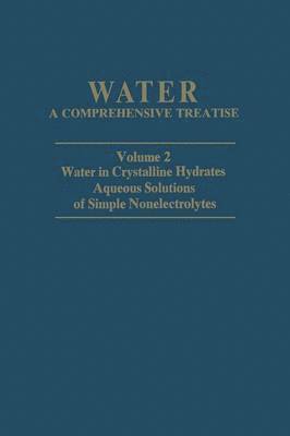 bokomslag Water in Crystalline Hydrates Aqueous Solutions of Simple Nonelectrolytes