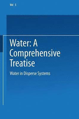 Water in Disperse Systems 1