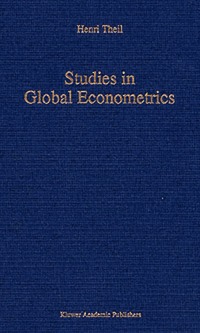 bokomslag Studies in Global Econometrics