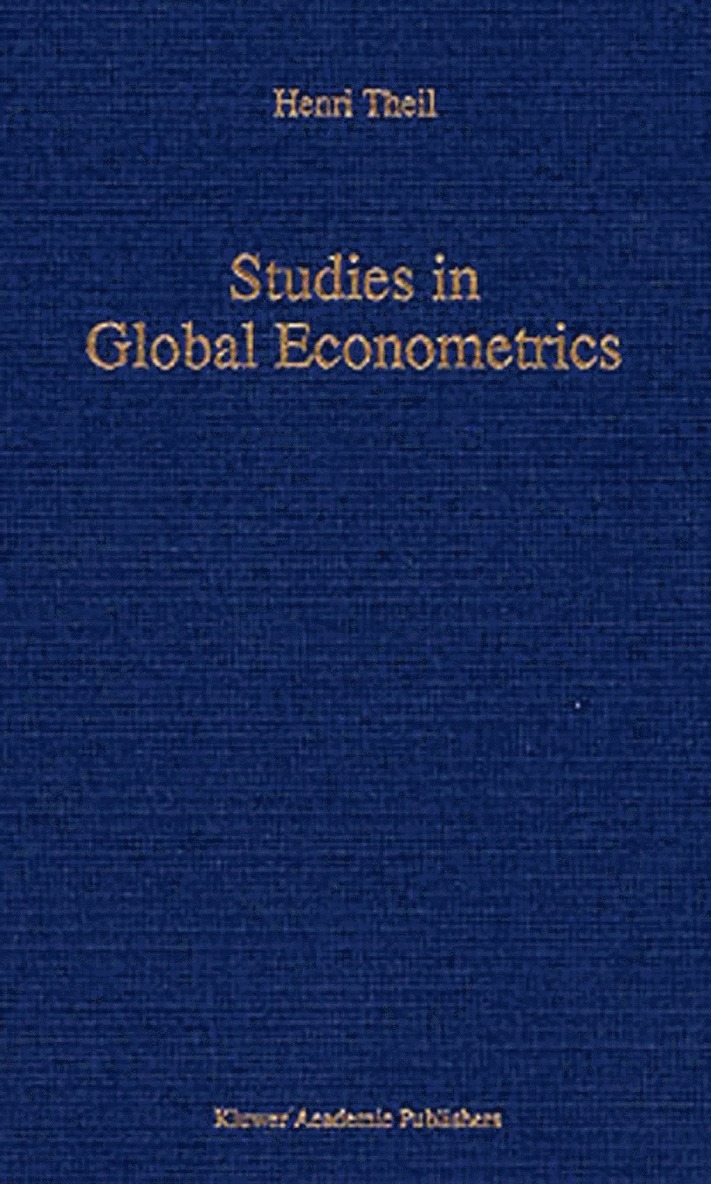 H. Theil - Studies in Global Econometrics, Häftad