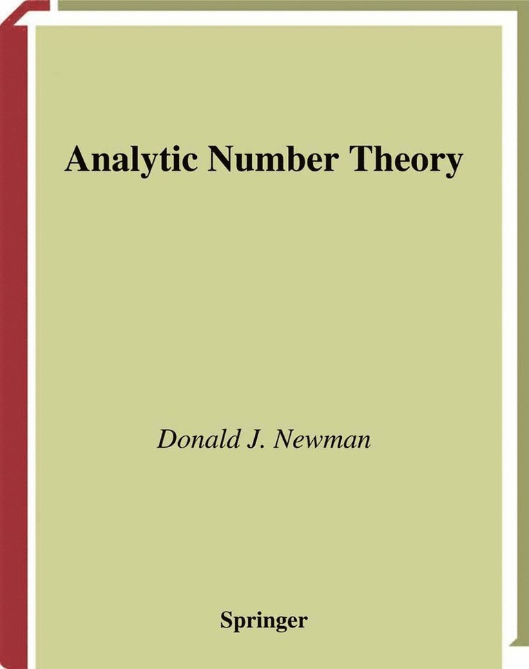 Analytic Number Theory 1