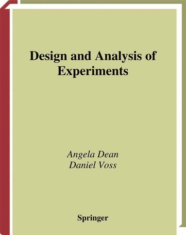 bokomslag Design and Analysis of Experiments