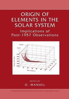 Oliver K. Manuel - Origin of Elements in the Solar System, Häftad