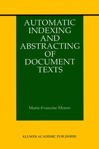 bokomslag Automatic Indexing and Abstracting of Document Texts