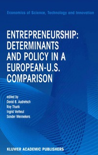 bokomslag Entrepreneurship: Determinants and Policy in a European-US Comparison