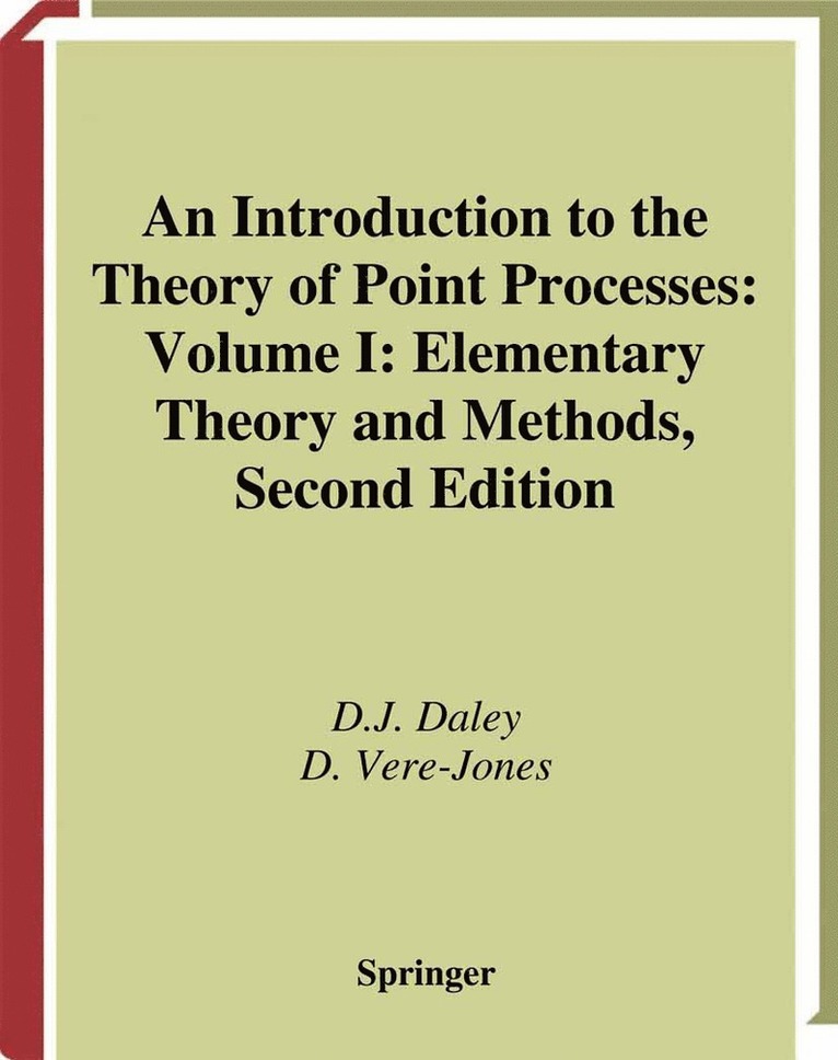 An Introduction to the Theory of Point Processes 1