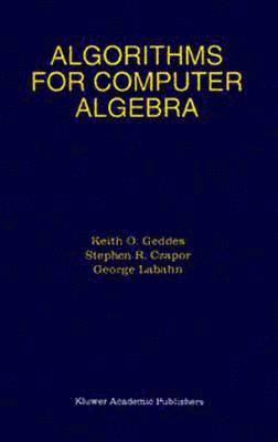 bokomslag Algorithms for Computer Algebra