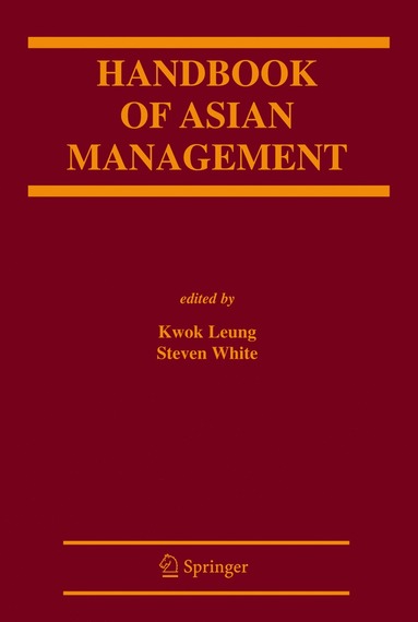 bokomslag Handbook of Asian Management