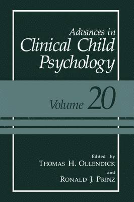 Advances in Clinical Child Psychology 1