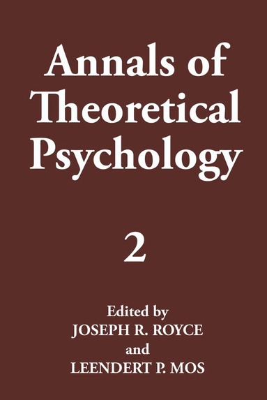 Joseph R. Royce, Leendert P. Mos - Annals of Theoretical Psychology, Häftad