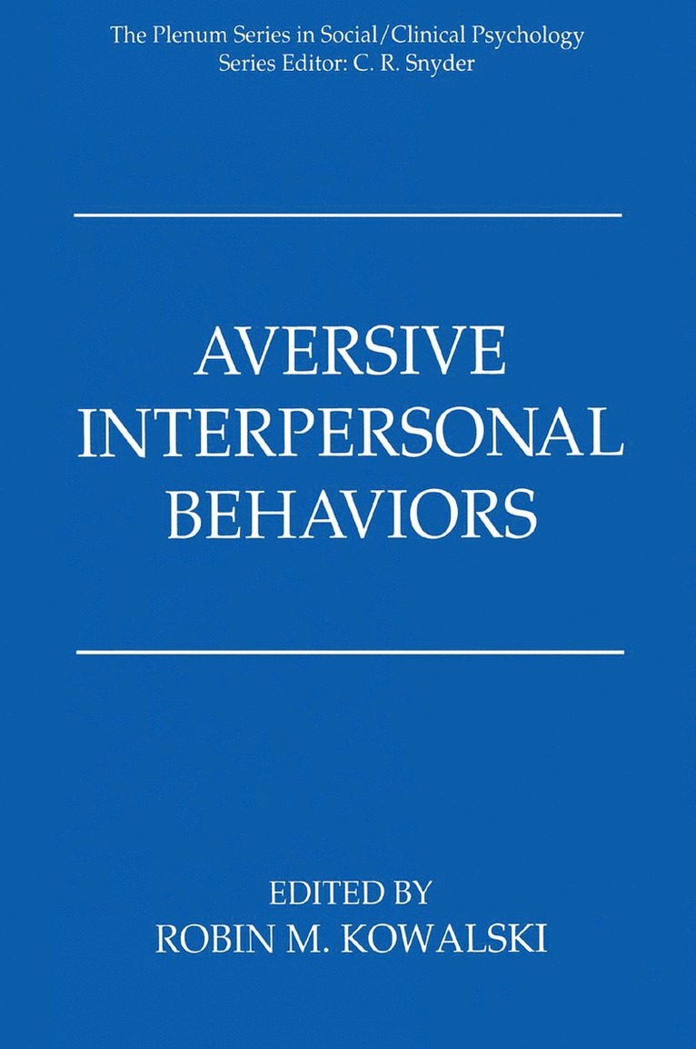 Aversive Interpersonal Behaviors