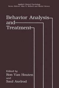 bokomslag Behavior Analysis and Treatment