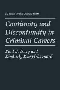 bokomslag Continuity and Discontinuity in Criminal Careers