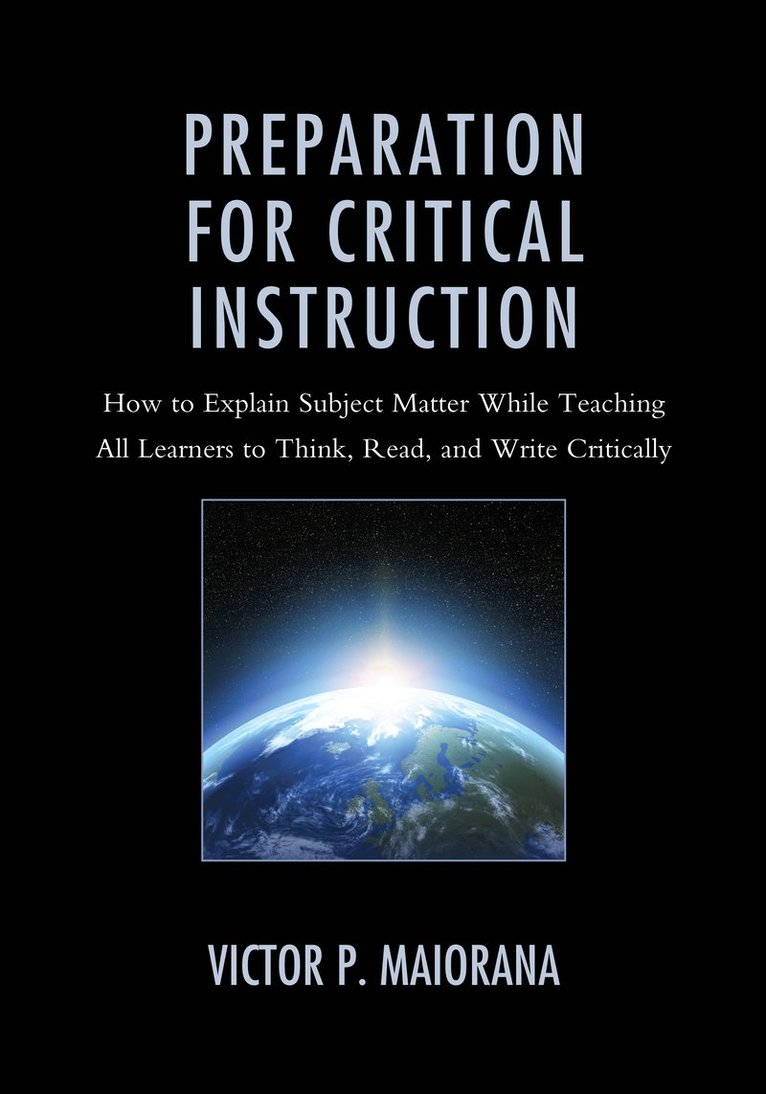 Preparation for Critical Instruction