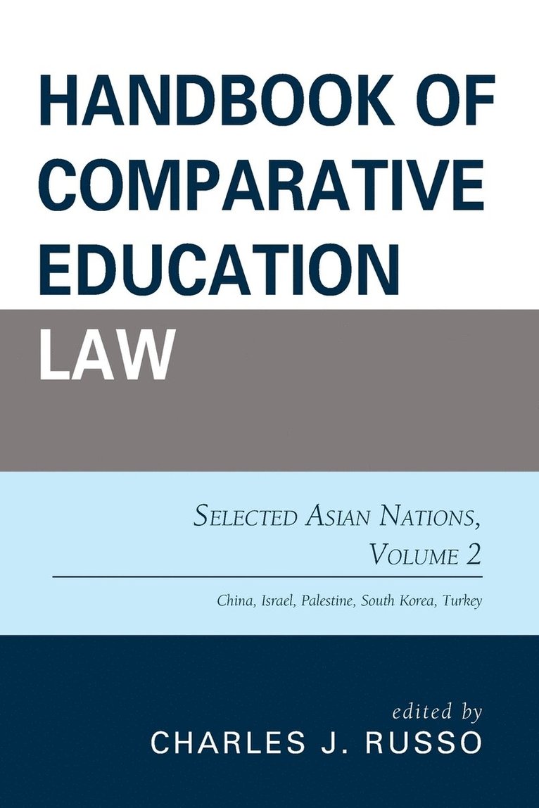 Handbook of Comparative Education Law 1