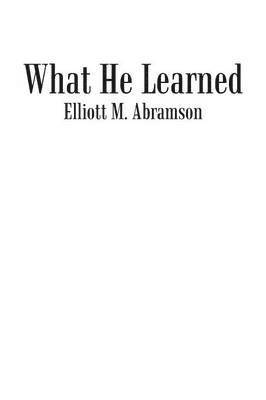 bokomslag What He Learned