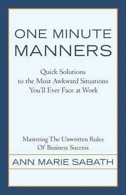 Ann Marie Sabath - One Minute Manners, Häftad