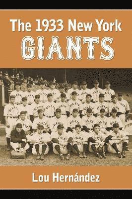 bokomslag The 1933 New York Giants