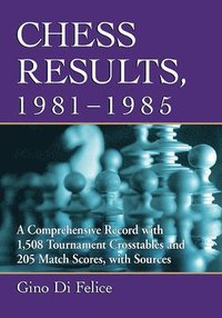 bokomslag Chess Results, 1981-1985
