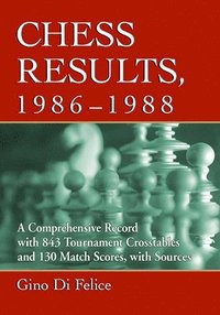 bokomslag Chess Results, 1986-1988