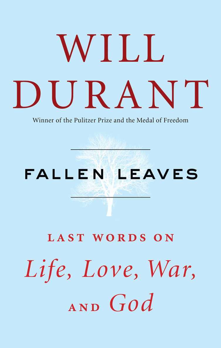 Will Durant - Fallen Leaves, Inbunden