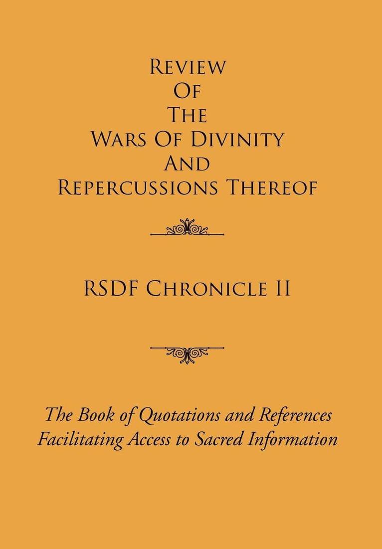 Religio-Spiritual Developmen Foundation, Dr Sekokotla - Rsdf Chronicle II, Inbunden