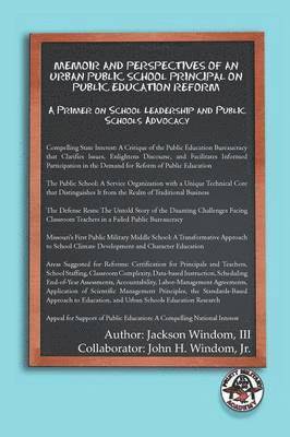 bokomslag Memoir and Perspectives of an Urban Public School Principal on Public Education Reform