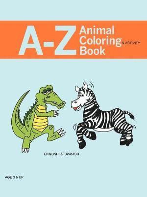 bokomslag A - Z Animal Coloring & Activity Book