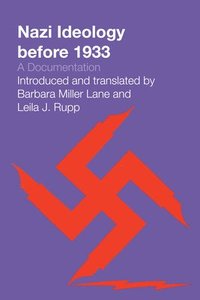 bokomslag Nazi Ideology before 1933