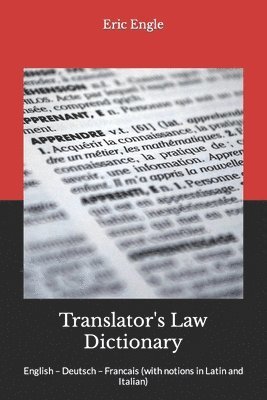 bokomslag Translator's Law Dictionary