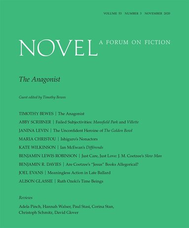 Timothy Bewes - Anagonist, Häftad