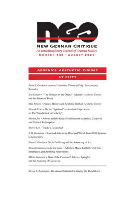 bokomslag Adorno's Aesthetic Theory at Fifty