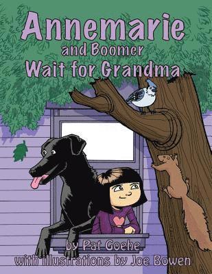 Annemarie and Boomer Wait for Grandma 1