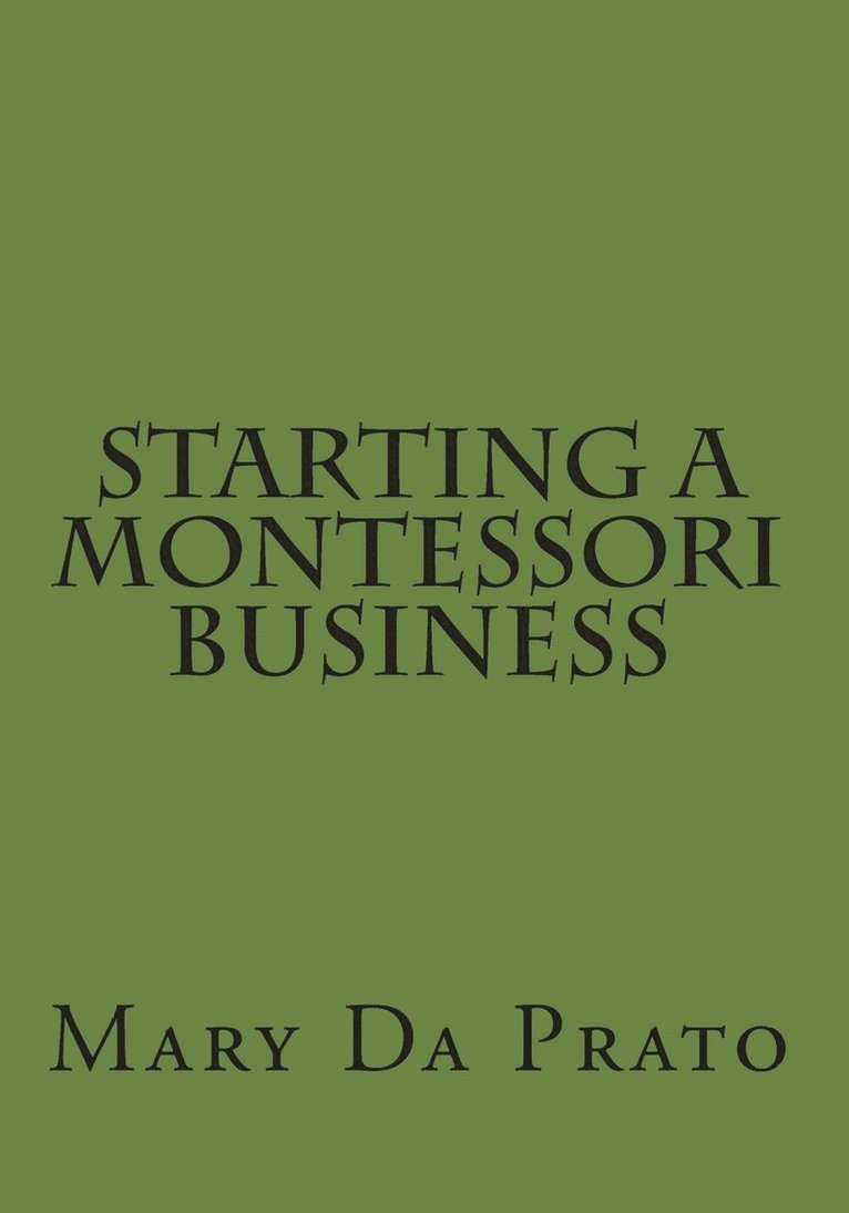 Starting a Montessori Business 1