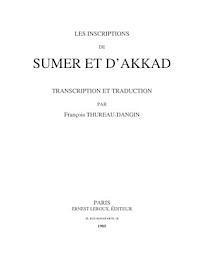 bokomslag Les Inscriptions de Sumer et d'Akkad