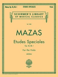 bokomslag Etudes Speciales, Op. 36 - Book 1: Schirmer Library of Classics Volume 1885 Viola Method