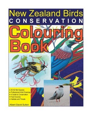 New Zealand Birds Conservation Colouring Book 1